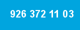 926 372 11 03 926 372 11 03